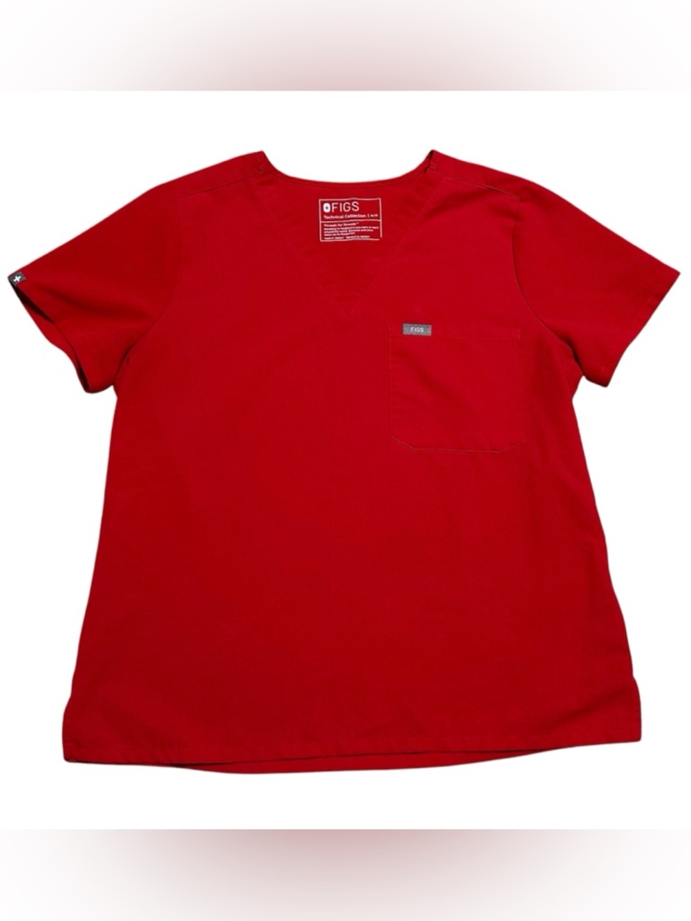 FIGS Red Catarina scrub top size M/P medium petite